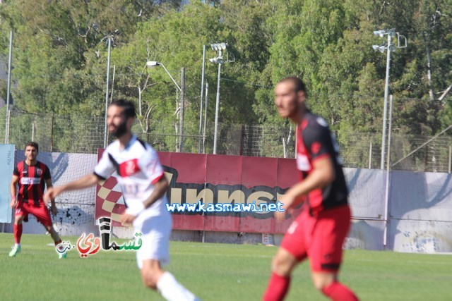 فيديو : الحسم النهائي ينتقل الى ارض الناصرة يوم الثلاثاء بعد التعادل 1-1 واكثر من 4500 مشجع ساند الفريق القسماوي 